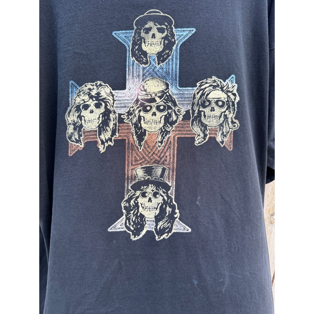 Worn Grunge Guns N' Roses Fall 2019 Tour Graphic T-Shirt XXXL Band Tee - Picture 3 of 5